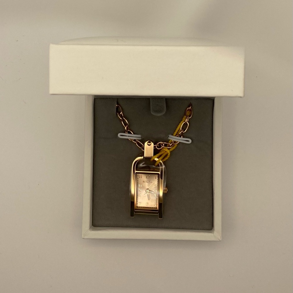 New Invicta Mini Angel Women’s Necklace Watch Rose Gold (49936)